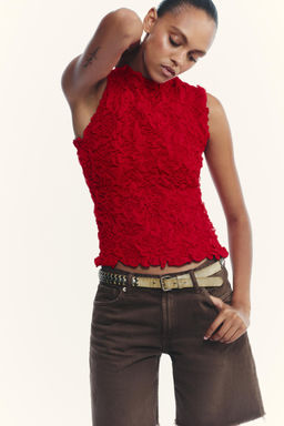 TEXTURED KNIT TOP - Zara фото 3