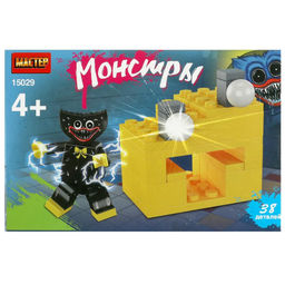Конструктор МАСТЕР 38 дет. "Монстры" (15029-KY, 373769) в коробке