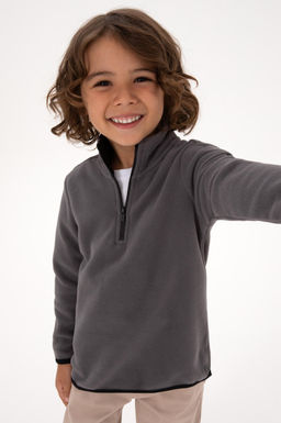 Erkek _ocuk Gri Sweatshirt Sepette S_rpriz _ndirim