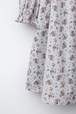 FLORAL DRESS WITH TUCKS - Zara фото 11