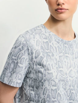 Футболка из хлопка с принтом / Zarina  фото 7