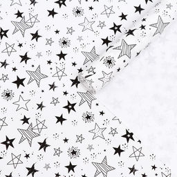 Бумага упаковочная крафт Звезды, 0,6 х 10 м, 70 г/м