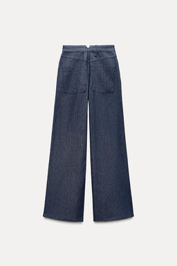 ZW COLLECTION STRAIGHT HIGH-WAIST JEANS - Zara фото 5