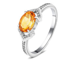 Кольцо, цитрин, NKD-2815