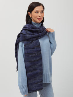 Большой двусторонний палантин с принтом ШЕРСТЬ - Tantino фото 7