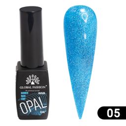 Каучуковая база Disco Opal светоотражающая Global Fashion 8 мл, 05  фото 5