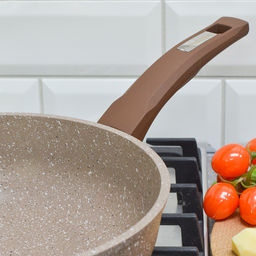 ГРАНИТ BROWN Сотейник 24см с несъемной ручкой, б/кр. арт. 243806