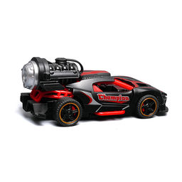 Гоночная машинка свет, звук с имитацией дыма, 1:32, Fast Racers, чёрная