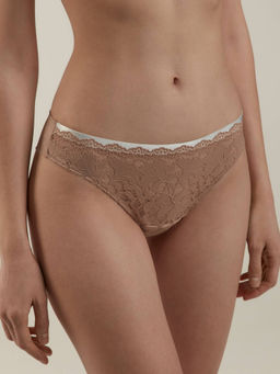 CONTE Трусы танга со средней линией талии NYMPHE TP6045 капучино