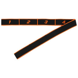 Эспандер-лента Sangh, эластичная, с захватами, 90х4 см, цвет оранжевый  фото 3