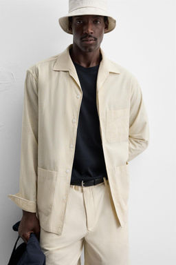 STRIPED OVERSHIRT - Zara фото 6