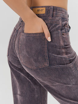 Джинсы женские wide leg пыльно-розовые - Mark formelle фото 6