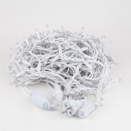 ULD-B3010-200/SWK WARM WHITE IP67 Бахрома светодиодная со статическим свечением, 3м. Соединяемая. 200 светодиодов. Теплый белый свет. Провод белый. TM Uniel. - Volpe фото 6