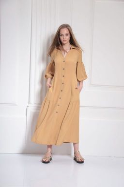 Платье AMORI 9485 горчица