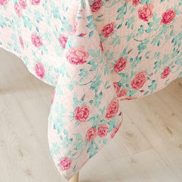 Скатерть льняная набивная Плетистая роза 145*180 см. п/лен - Лен поволжья фото 4