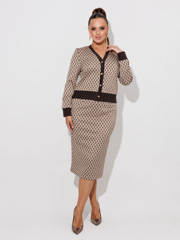 Костюм Galean Style 903 коричневый