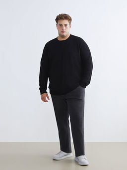 Bisiklet Yaka Erkek Sweatshirt