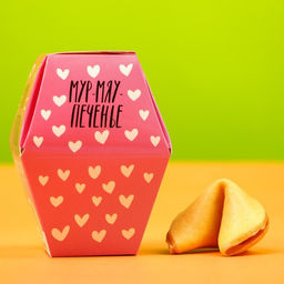 Цена за 2 шт. Печенье с предсказанием У меня от тебя мурчит, 1 шт.