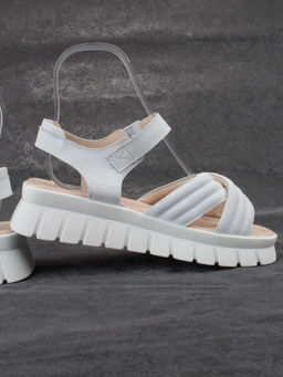 08-PED168-1 WHITE Босоножки женские (натуральная кожа)