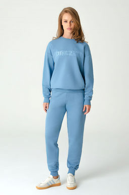 Арт. 2520/3 Костюм с брюками женский 44-52 (5 шт) Цвет:верх-голубой,низ-голубой - Калинка фото 13