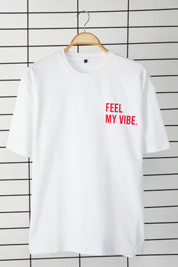 TRENDYOL MAN Beyaz Unisex Oversize/Genis Kesim Slogan Bask?l? %100 Pamuk T-Shirt TMNSS25TS00089 - Trendyolmilla фото 2
