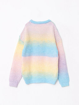 Bisiklet Yaka Uzun Kollu K?z ?ocuk Triko Kazak - Waikiki фото 2