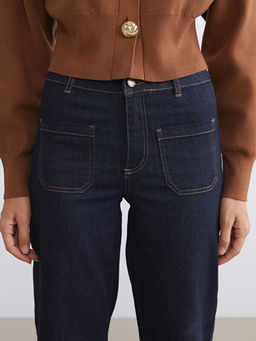 Wideleg Kad?n Jean Pantolon