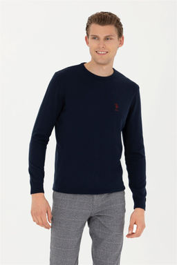 Мужской темно-синий базовый свитер - U.s. polo assn фото 3