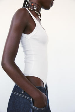 RIBBED BODYSUIT - Zara фото 28
