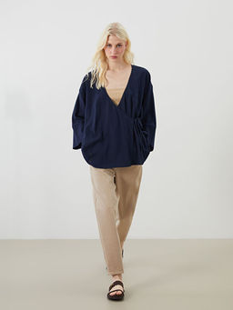 Beli Lastikli Balloon Fit Kad?n Jean Pantolon