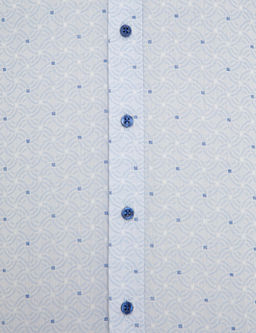 Голубая зауженная рубашка с длинным рукавом - Cacharel фото 6