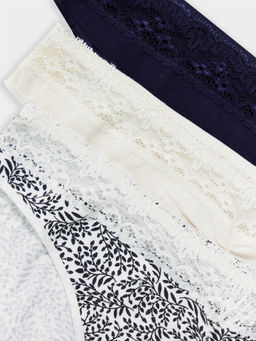 Трусы женские Mark Formelle слипы хлопок с эластаном веточки на молочном  фото 10