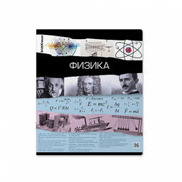 Цена за 5 шт. Тетрадь общая ученическая ErichKrause Timeline, Физика, 36 листов, клетка