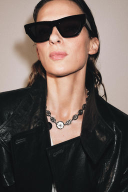 COLLAR MET?LICO PIEZAS JOYAS / Gris antracita - Zara фото 2
