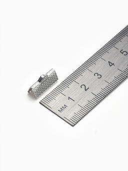 Цена за 2 шт. Зажим для ленты (набор 10 шт.) 16 мм СМ-341, цвет серебро