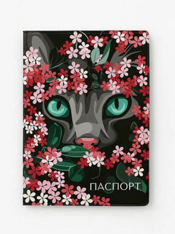 ОБЛОЖКА ДЛЯ ПАСПОРТА Green eyes, плотность 600 мкм