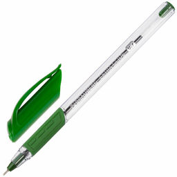 Цена за 3шт. Ручка шариковая масляная BRAUBERG "Extra Glide GT", ЗЕЛЕНАЯ, трехгранная, узел 0,7 мм, линия письма 0,35 мм, 142921