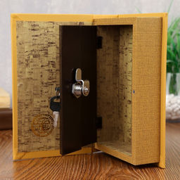 Шкатулка книга-сейф «Философия рыбалки», дерево и искусственная кожа, с замком, 21×13×5 см