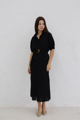 Платье-рубашка с объёмными рукавами - Martichelli фото 9