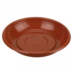 Поддон для цветочного горшка пластмассовый "Евро" д19см, терракотовый (Россия)
