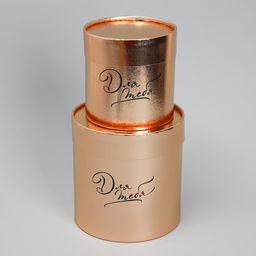 Набор золотых шляпных коробок 2 в 1 Для тебя, 12 х 12, 15 х 15 см - Дарите счастье фото 2