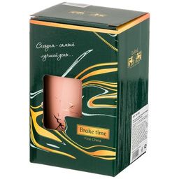 КРУЖКА BREAK TIME С МЕТАЛЛ. ТРУБОЧКОЙ 480МЛ РОЗОВАЯ - Lefard фото 2