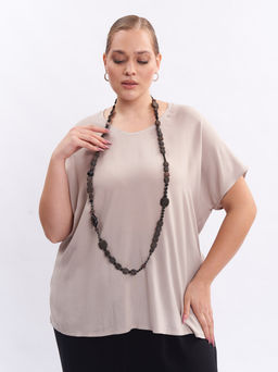 Бусы Абигель из лавы JBU002BLK - Артесса фото 2