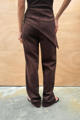 FAUX SUEDE TROUSERS - Zara фото 7
