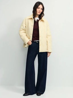 Куртка стёганая с вельветовым воротником / Zarina  фото 7