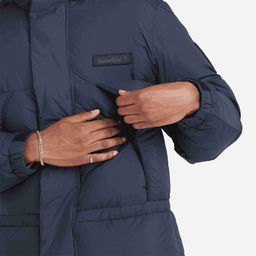 Мужская куртка Timberland Jacket Puffer Parka темно-синяя  фото 4