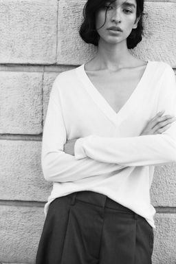 Jersey con escote de pico