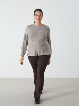 Ekstra Dar Fit ?spanyol Pa?a Kad?n Pantolon