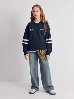 ACOOLA / Джемпер детский для девочек Amberley темно-синий  фото 6