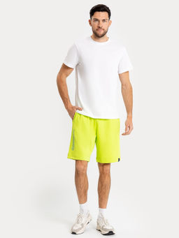 Шорты мужские свободные салатового цвета с текстом - Mark formelle фото 2